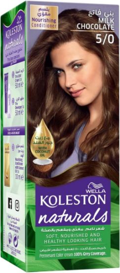 Picture of Wella Koleston Naturals Hair Color Creme 5/0 Milk Chocolate 50ml