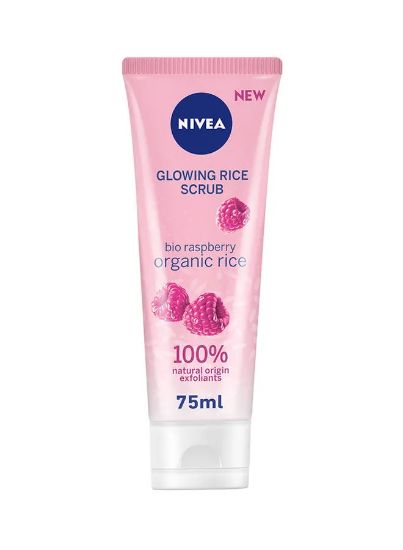 Picture of Nivea Face Glowing Rice Scrub Organic Rice & Bio Raspberry 75ml