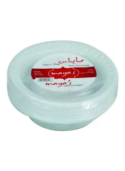 Picture of maya's Plastic Bowl Capacity 6oz, Pack of 25