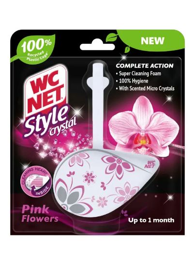 Picture of WC Net Toilet Rim Block Pink Crystal, Pack of 4