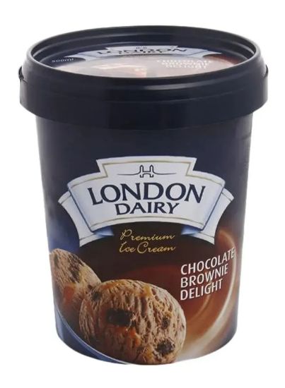 Picture of London Dairy Premium Ice Cream Chocolate Brownie Delight 500ml