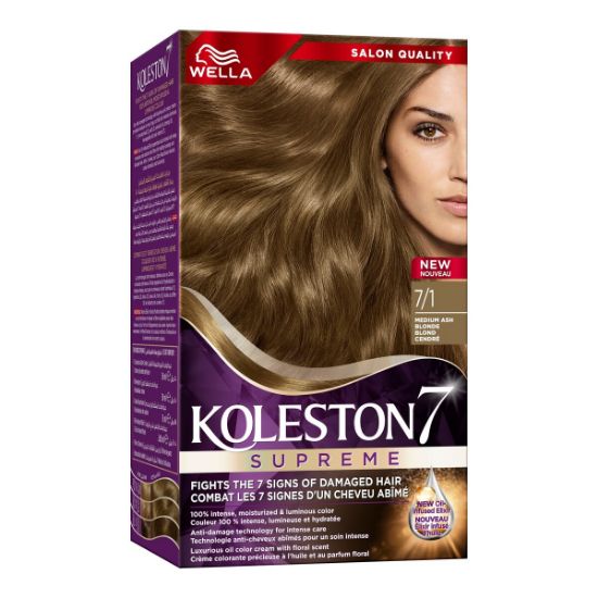 Picture of Koleston 7/1 Medium Ash Blonde Hair Color 1pc