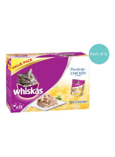 Picture of Whiskas Cat Food Perfect Chicken 12x85gm