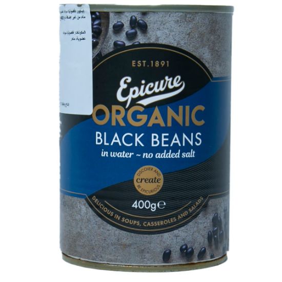 Picture of Epicure Organic Black Beans 400gm