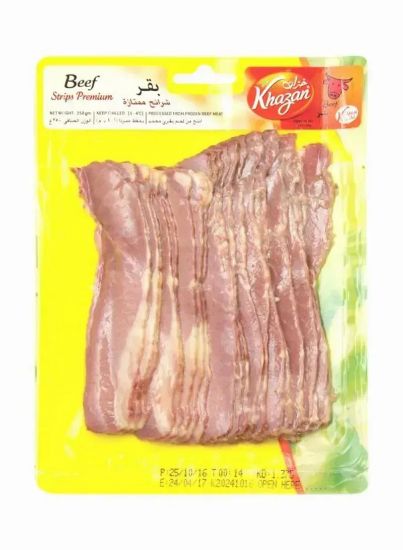 Picture of Khazan Smoked Beef Strips Fully Cooked 250gm