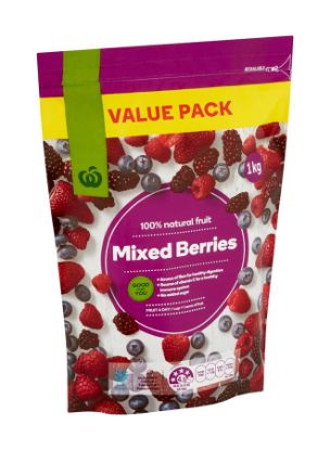 Picture of Woolworths Frozen Mixed Berries 1kg