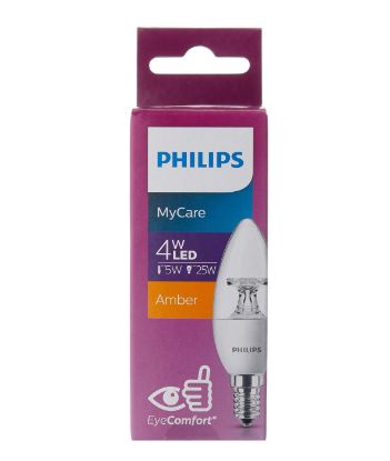 Picture of Philips LED Candle Amber Bulb 5Watts/E14, 1pc