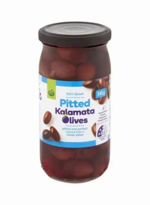 Picture of Woolworth's Olives Pitted Kalamata Olives 345gm