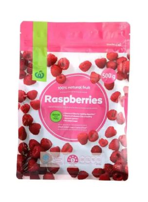 Picture of Woolworths Raspberries 100% Natural Fruit 500gm