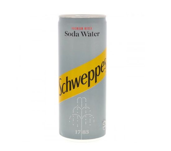 Picture of Schweppes Premium Mixer Soda Water Can 250ml