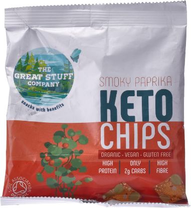 Picture of The Great Stuff Company Organic Keto Chips Smoky Paprika 30gm