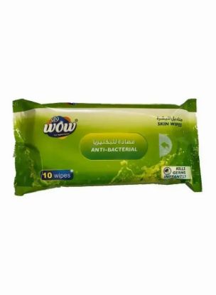 Picture of Wow Wipes Skin Regular Anti Becterial 10's