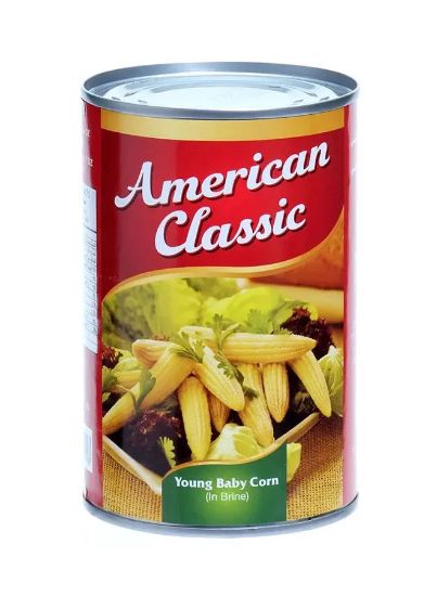 Picture of American Classic Young Baby Corn In Brine 425gm