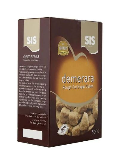 Picture of Sis Demerara Rough Cut Sugar Cubes, 500gm