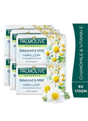 Picture of Palmolive Soap Chamomile & Vitamin-E (5+1 Pack) 6x175gm