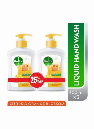 Picture of Dettol Hand Wash Fresh 25% Off 2x200ml