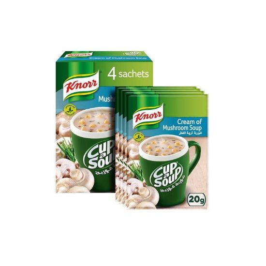 Picture of Knorr Cup A Soup Cream Of Mushroom 4x20gm