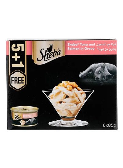 Picture of Sheba Cat Food Tuna & Salmon In Gravy 6x85gm