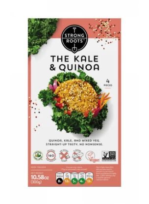 Picture of Strong Roots Frozen Burger Kale & Quinoa 300gm