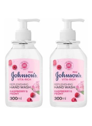 Picture of Johnson Hand Wash Raspberry Peony 2x300ml