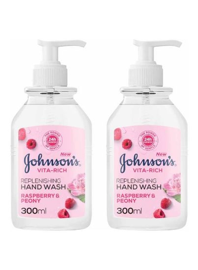 Picture of Johnson Hand Wash Raspberry Peony 2x300ml