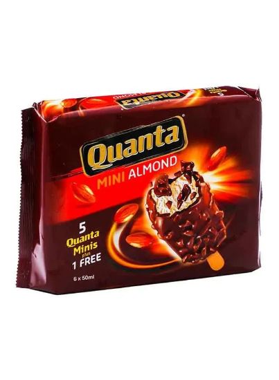 Picture of Quanta Ice Cream Mini Almond Premium Vanilla 6x50ml