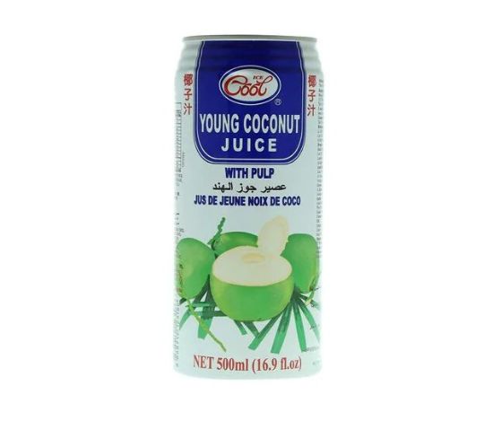 Picture of Ice Cool Young Coconut Juice Drink With Pulp Can 500ml