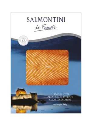 Picture of Salmontini Smoked Salmon Hand Sliced Premium Scottish 100gm