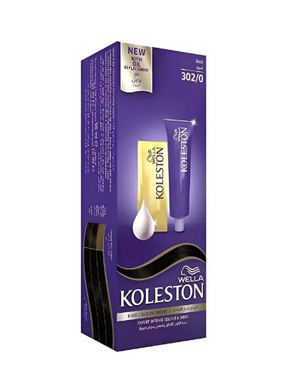 Picture of Wella Koleston Intense Hair Color 302/0 Black 100ml