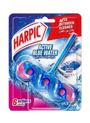 Picture of Harpic Toilet Rim Block Blue Floral 35gm