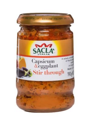 Picture of Sacla Italia Capsicum & Egg Plant Stir Through 190gm