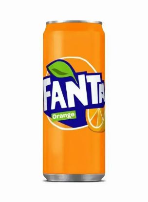 Picture of Fanta Orange Carbonated Soft Drink Can 330ml