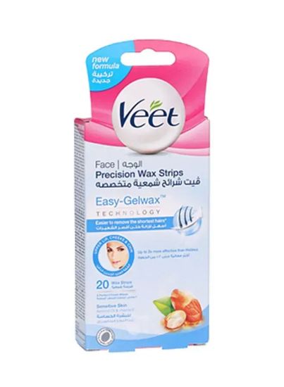 Picture of Veet Easy Gel Wax Strips For Face 10's