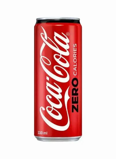 Picture of Coca-Cola Zero Calories Soda Can 330ml