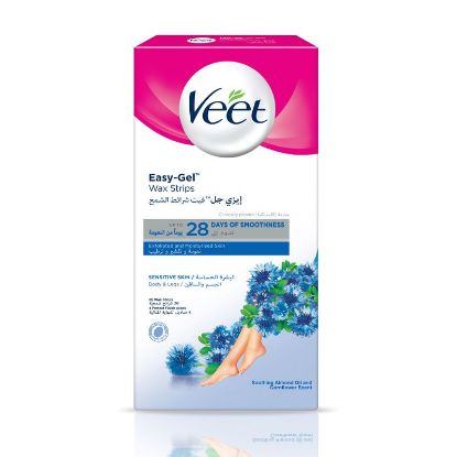 Picture of Veet Hair Remover Cold Wax Strips Sensitive Skin 20's