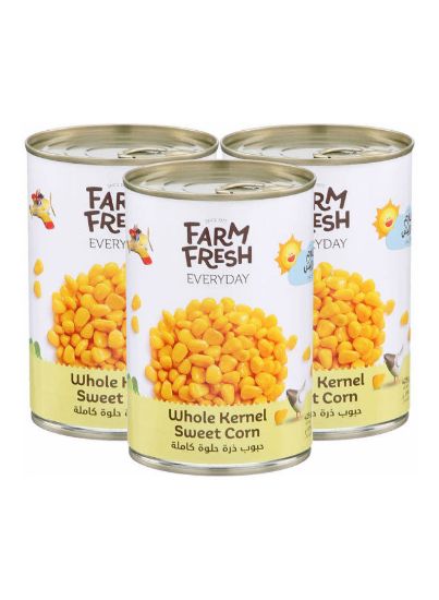 Picture of Farm Fresh Sweet Corn Whole Kernel 3x425gm