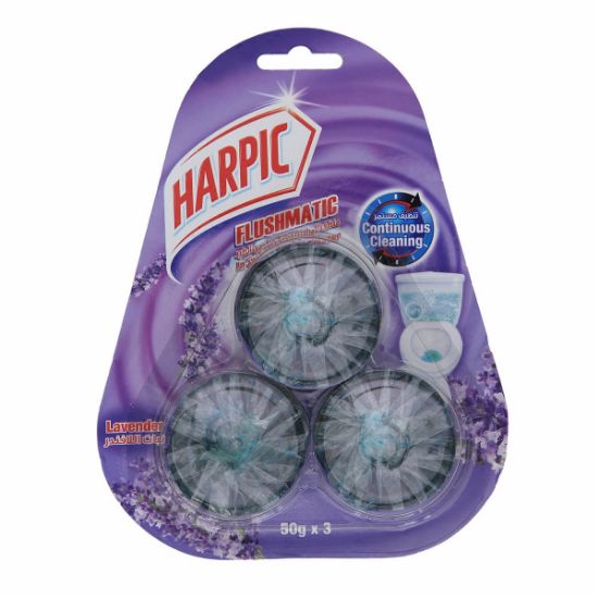 Picture of Harpic Flushmatic Lavender 50gm, Pack of 3