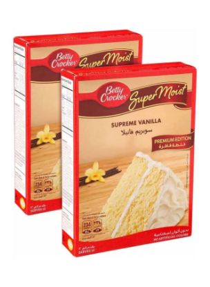 Picture of Betty Crocker Super Moist Supreme Vanilla Cake Mix 2x510gm