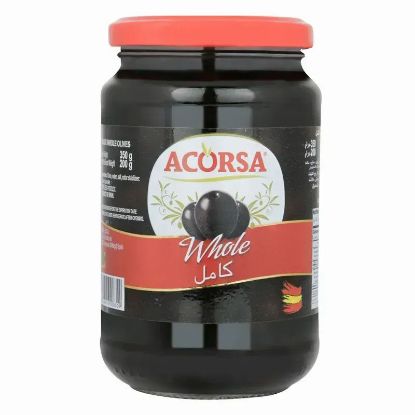 Picture of Acorsa Olives Black Whole Plain Jar 200gm