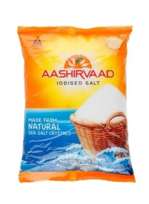 Picture of Aashirvaad Iodised Salt Made From Natural Sea Salt 1kg