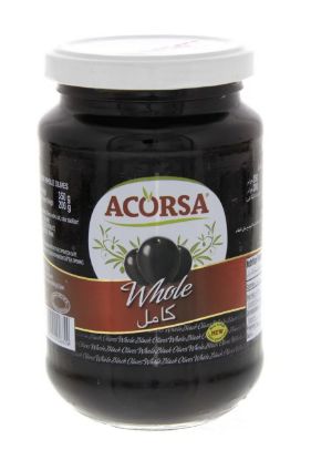 Picture of Acorsa Soul Olive Spanish Whole Black Olives 200gm