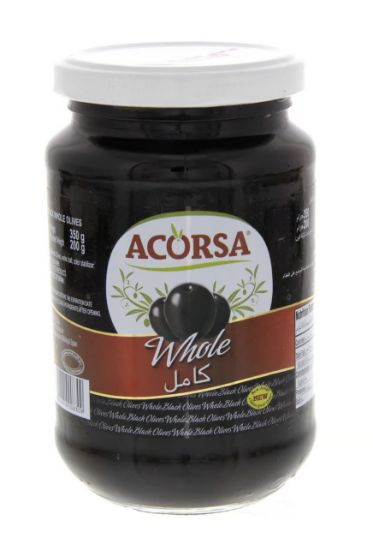 Picture of Acorsa Soul Olive Spanish Whole Black Olives 200gm