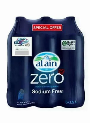 Picture of Al Ain Bottled Drinking Water Zero Sodium (6x1.5ltr)