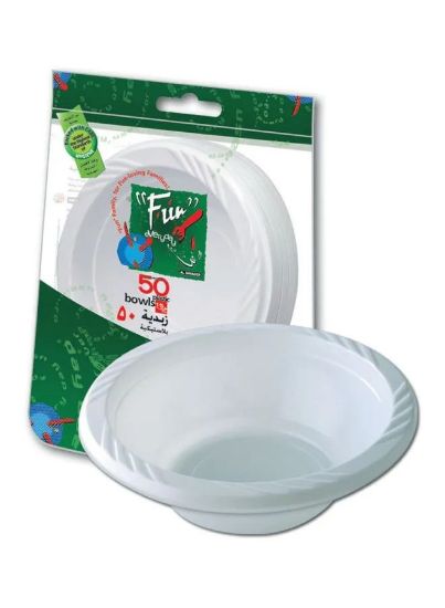 Picture of Al Bayader Plastic Round Bowl (50pc)