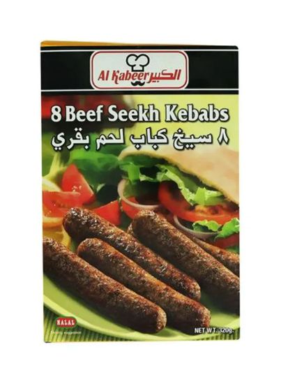 Picture of Al Kabeer Frozen 8 Beef Seekh Kababs 320gm