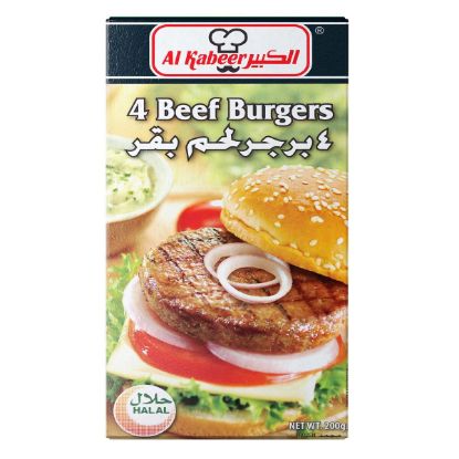 Picture of Al Kabeer Frozen 4 Beef Burgers 200gm