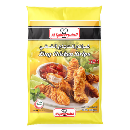 Picture of Al Kabeer Frozen Chicken Strip Zing 1000gm