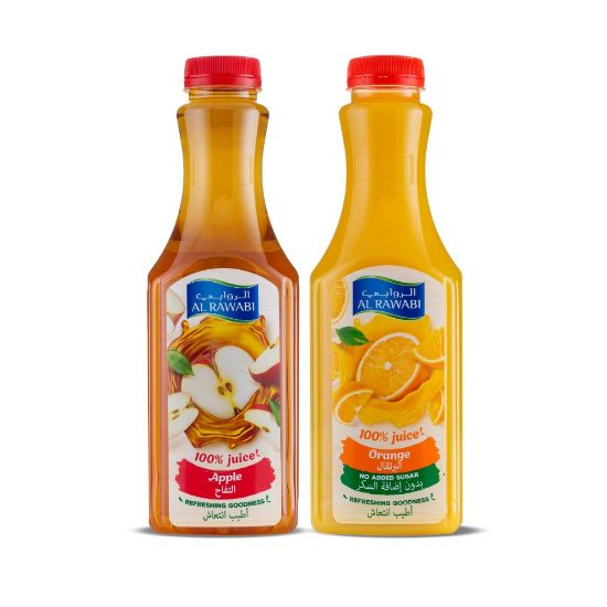 Picture of Al Rawabi Orange + Apple Juice, 2x1.5ltr