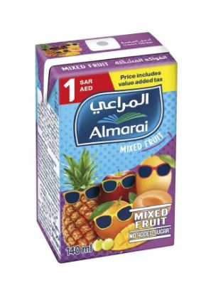 Picture of Almarai No Sugar Added Juice Nectar Mix Fruit 140ml