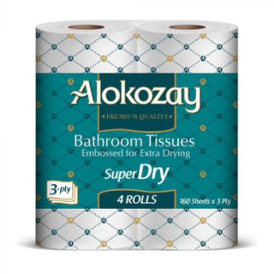 Picture of Alokozay Bath Tissue Roll 2pc 4'S (200 SHEETS)